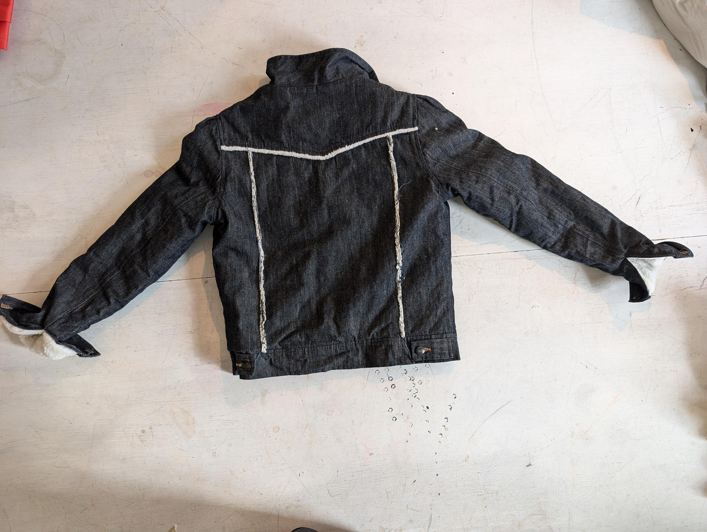 Jean Jacket Sherpa Fleece lined.