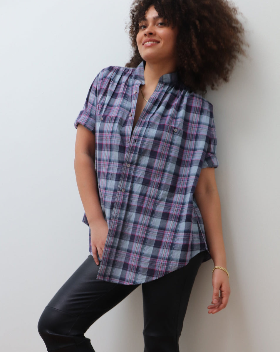 pink peasant shirt
