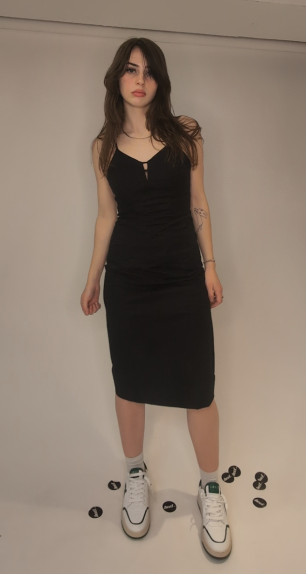 Stretch Cotton Slip Dress