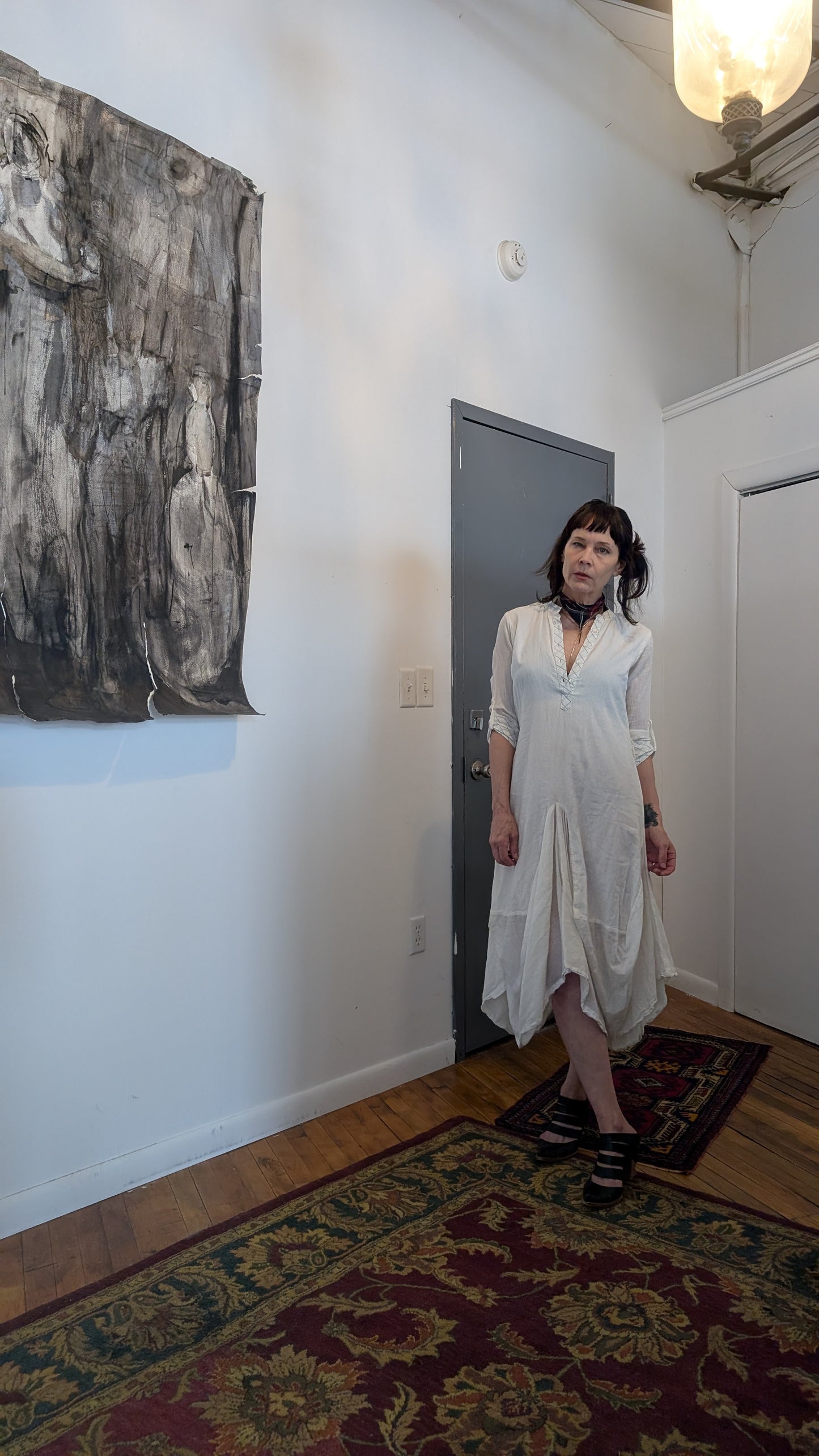 Market Dress. Cotton Voile.