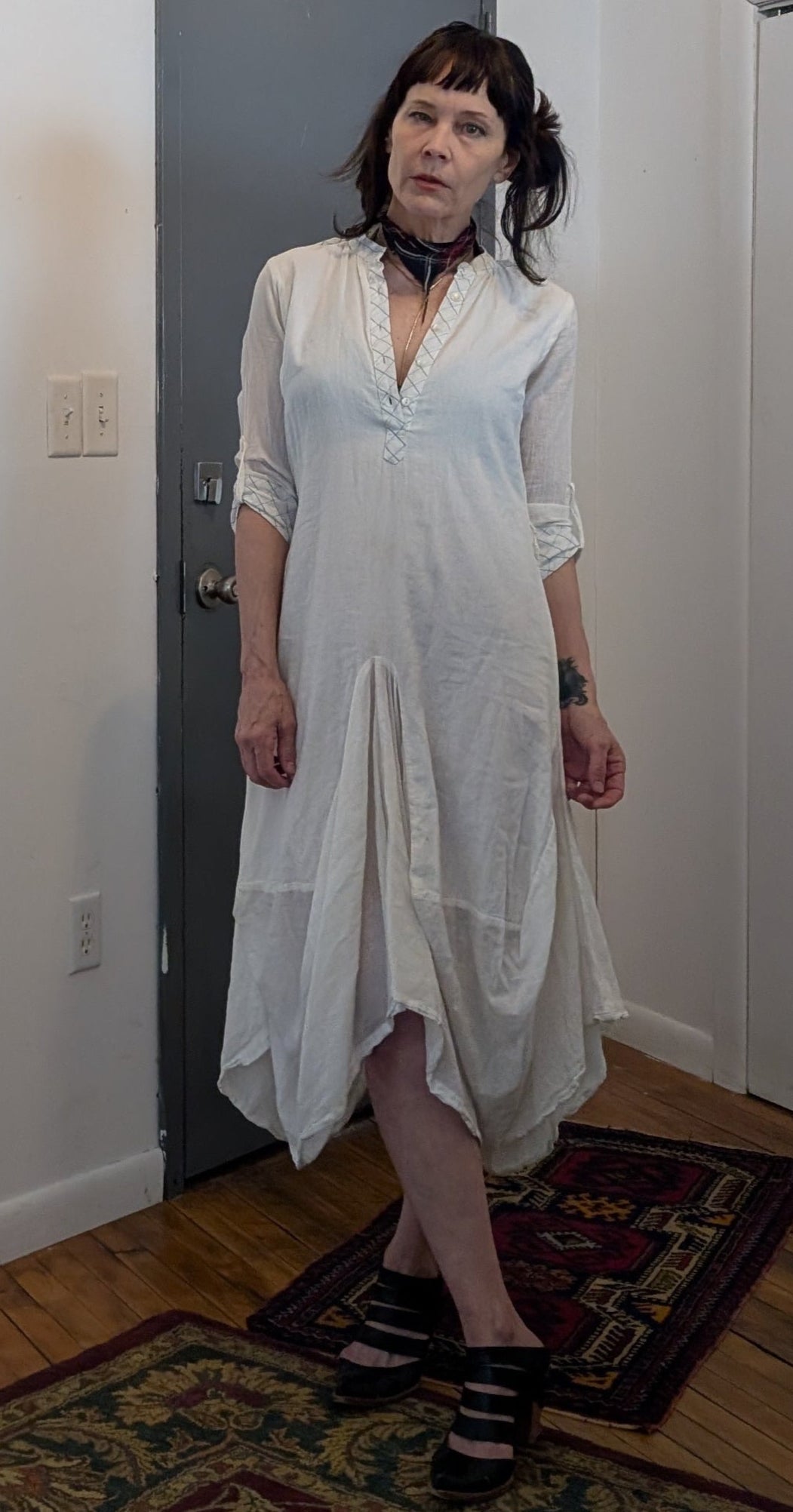 Market Dress. Cotton Voile.