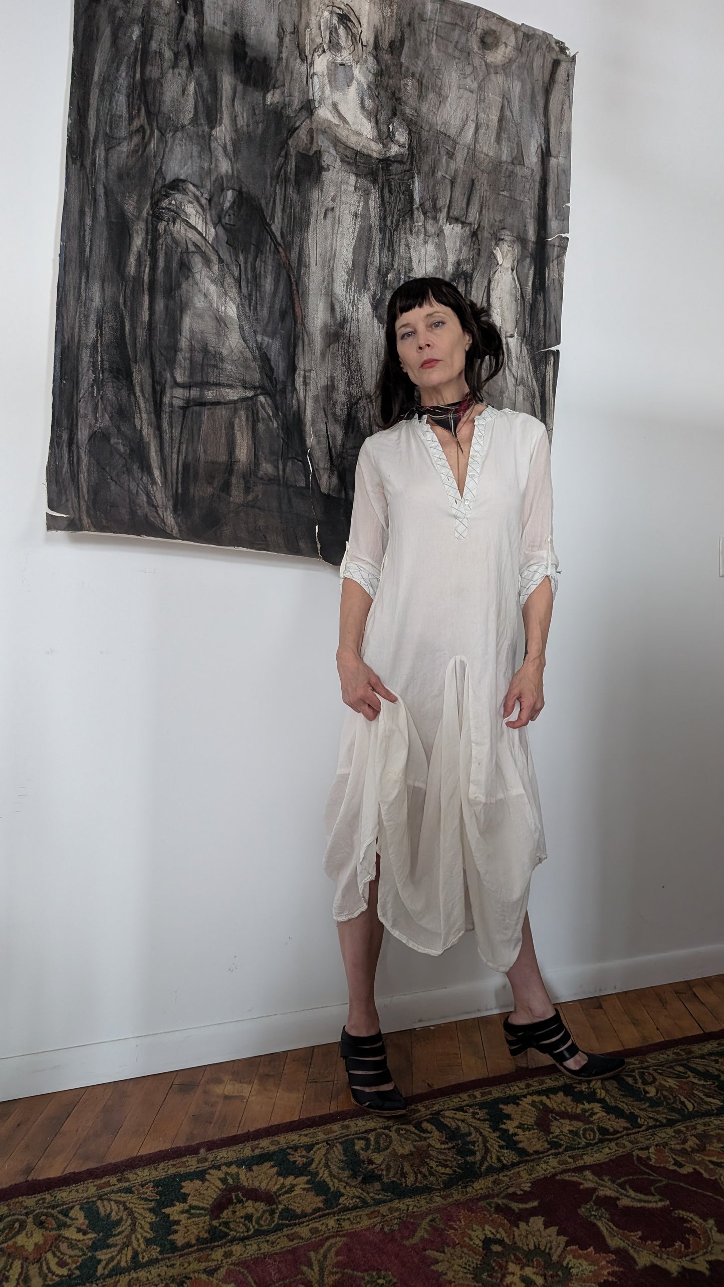 Market Dress. Cotton Voile.