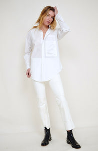 Maguire Shirt. White Crisp cotton