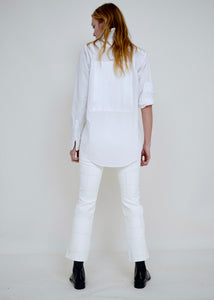 Maguire Shirt. White Crisp cotton