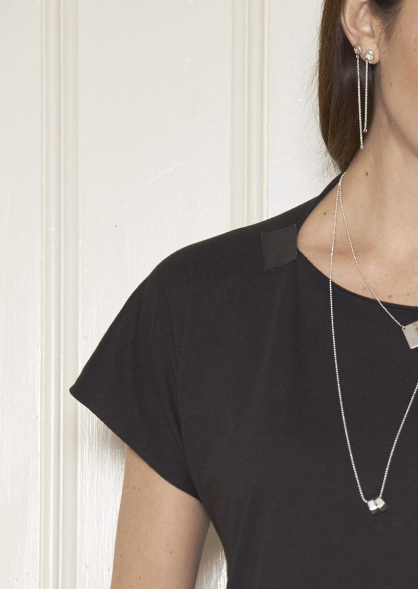 Slashneck Empty T: Black