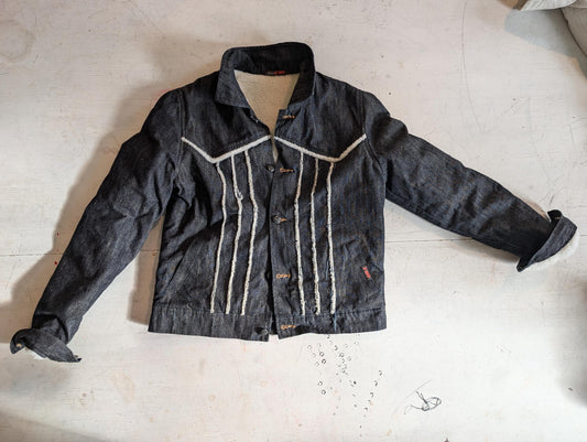 Jean Jacket Sherpa Fleece lined.