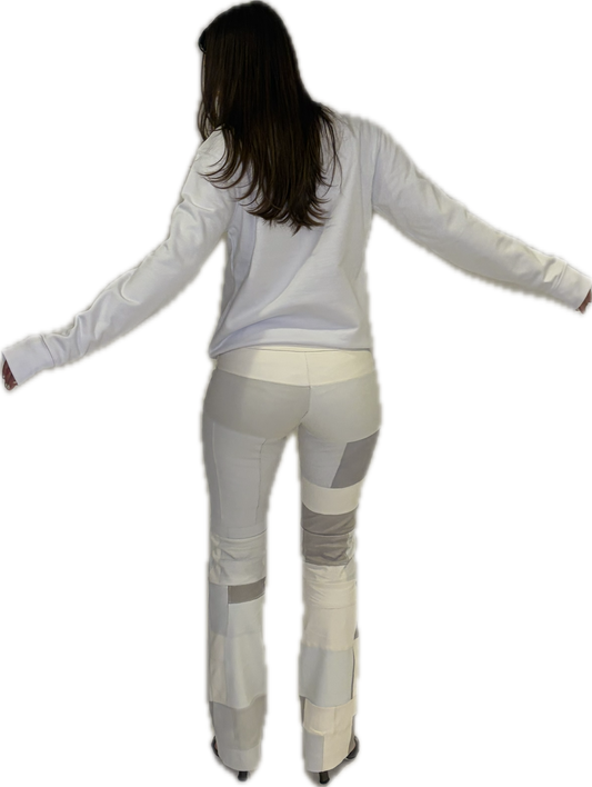 Stretch leather Long Bootlegging