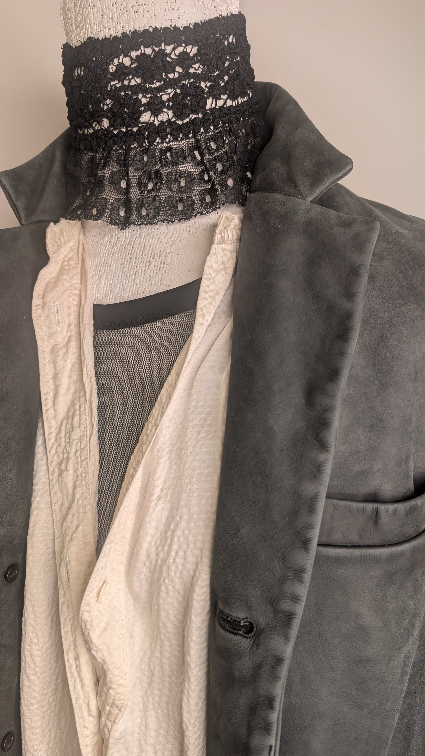 Blazer. Washed Leather.  BoyStyle.