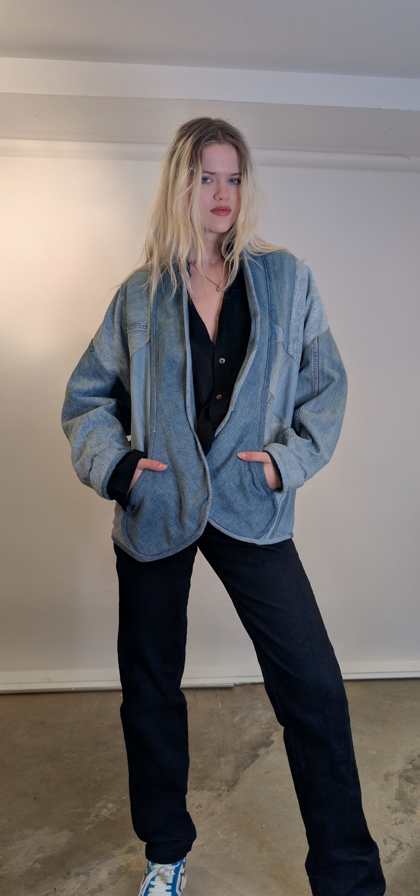 Lipbomber Jacket -Recycled Denim