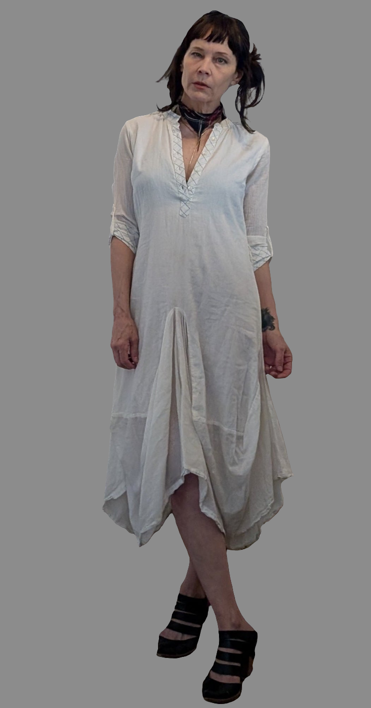 Market Dress. Cotton Voile.
