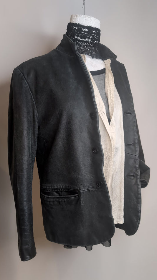Blazer. Washed Leather.  BoyStyle.