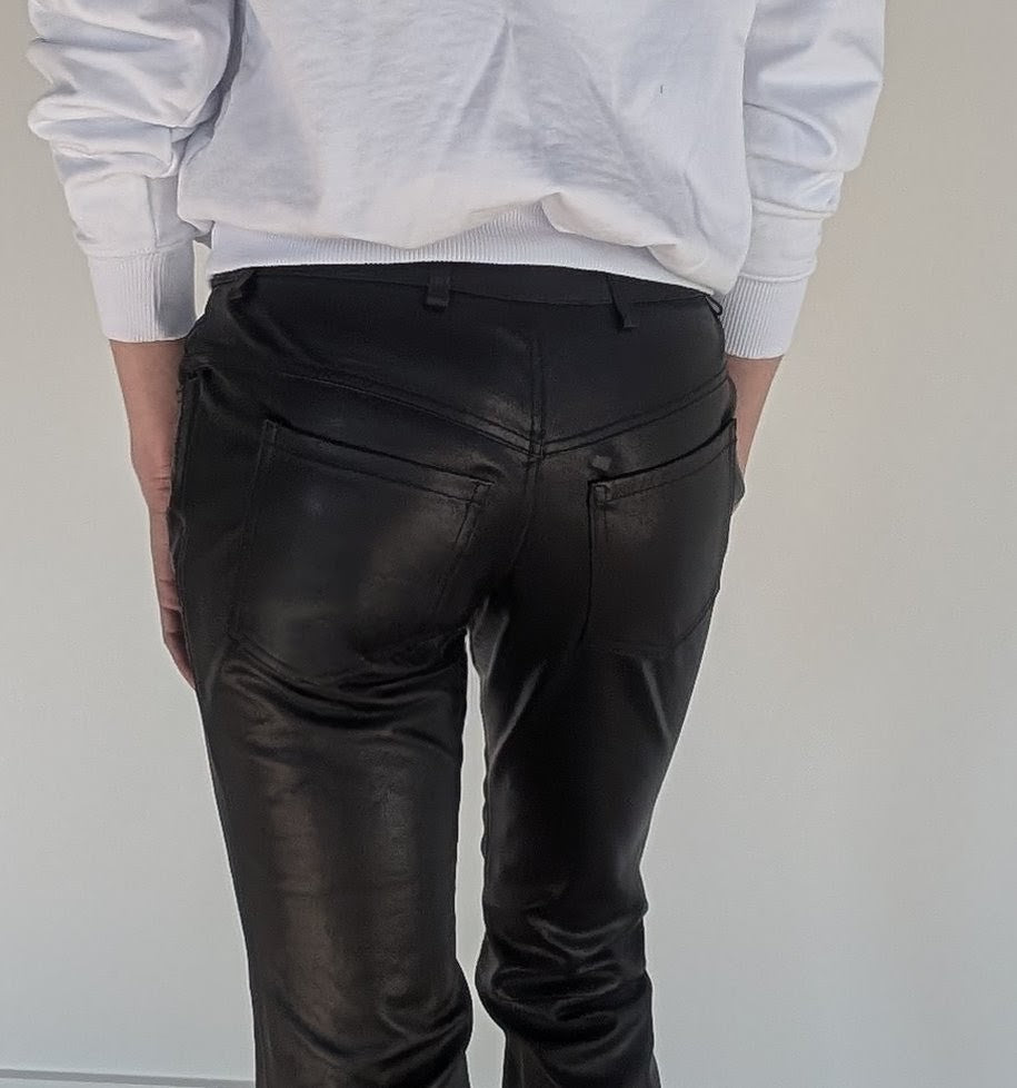 Stretch Lamb Leather Jean