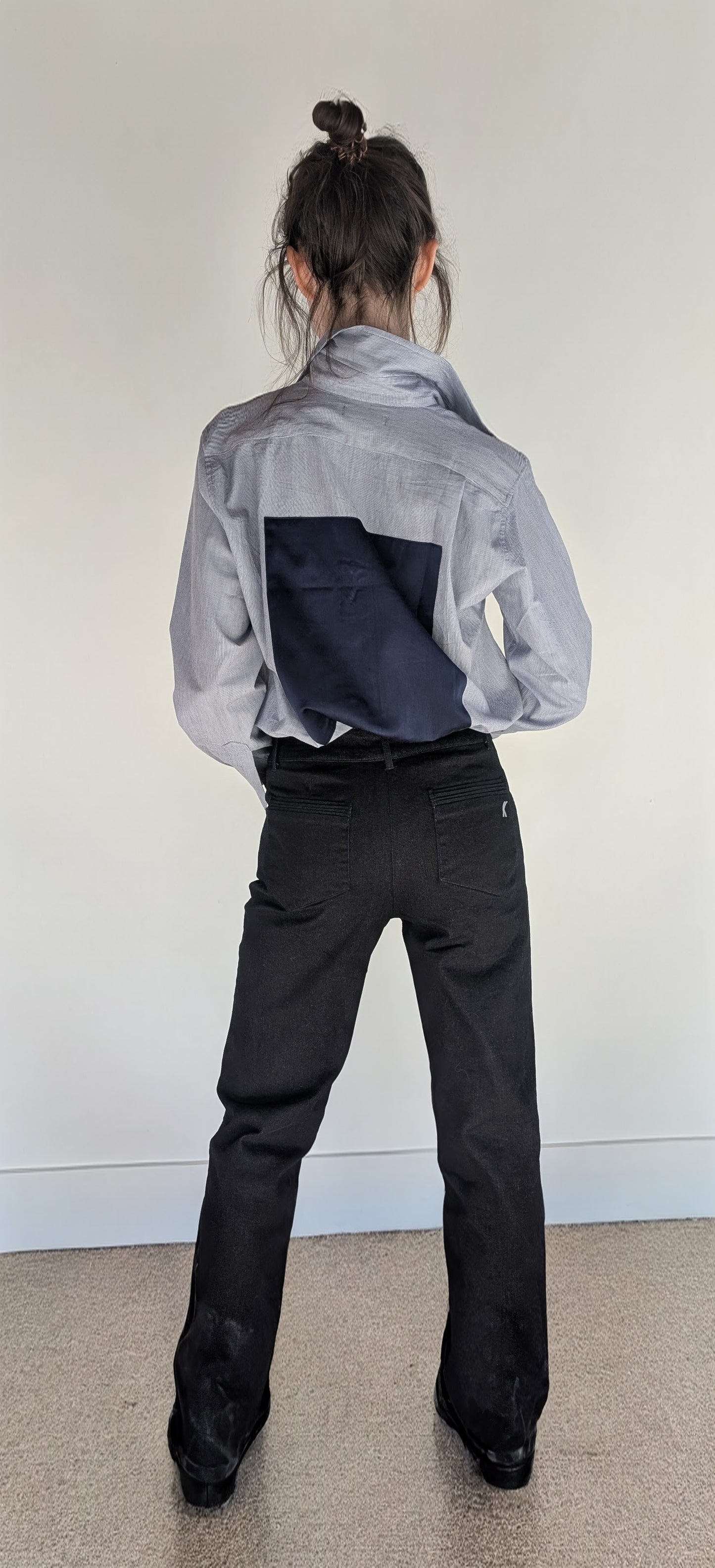 Straight leg Jean. Stretch Denim.