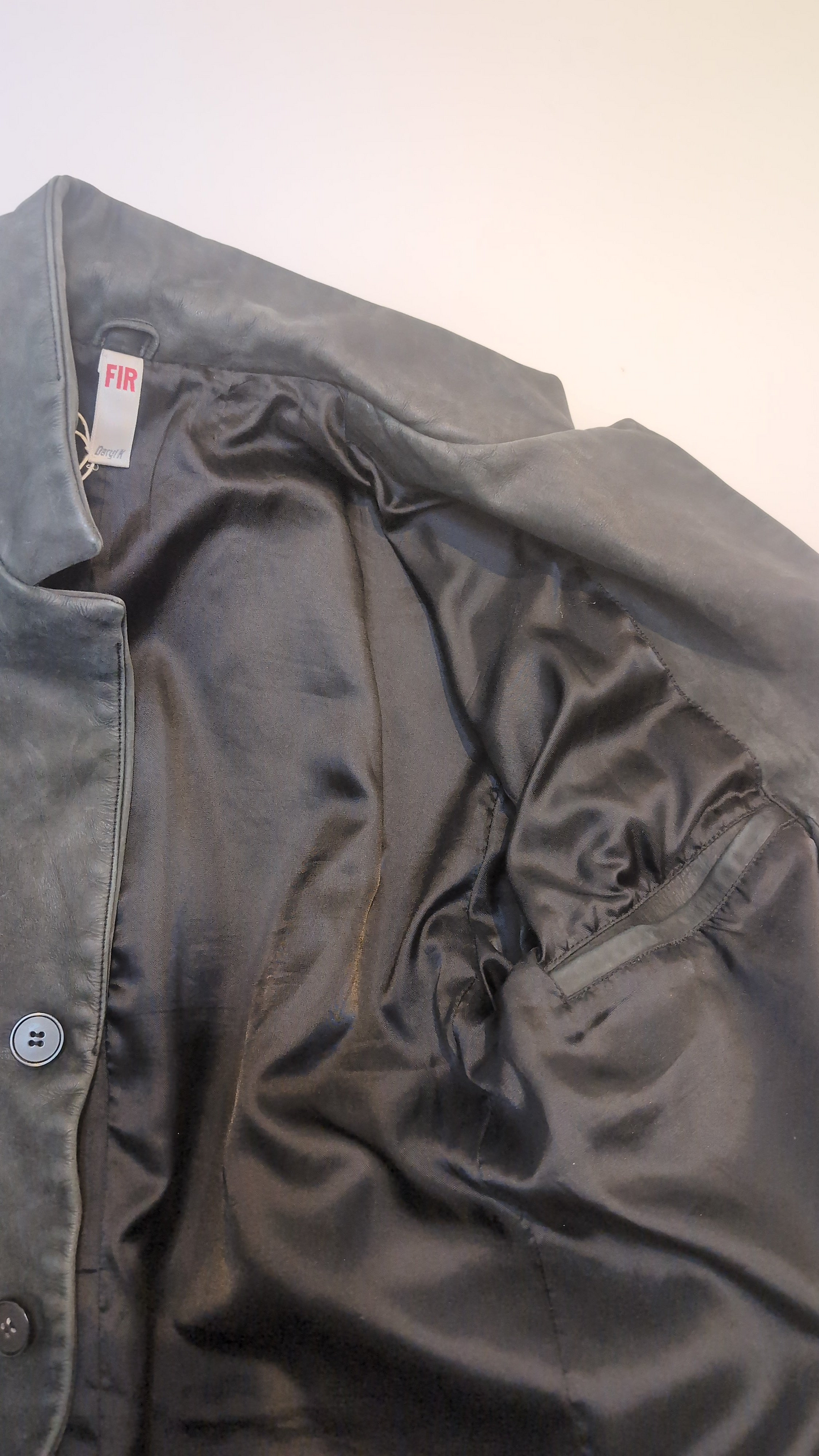 Blazer. Washed Leather.  BoyStyle.