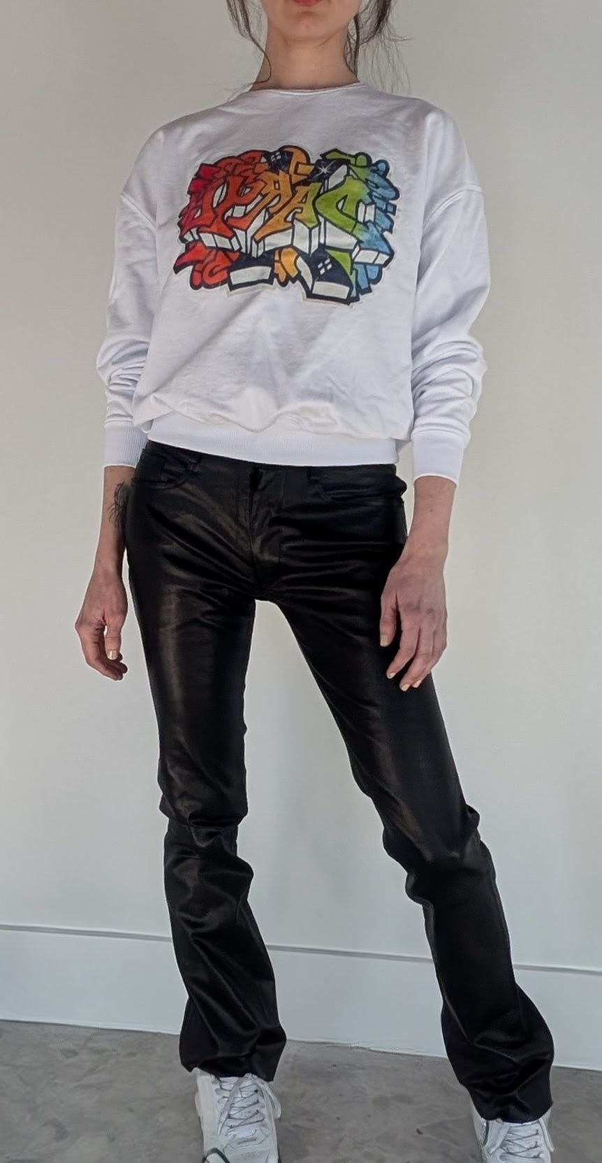 Stretch Lamb Leather Jean