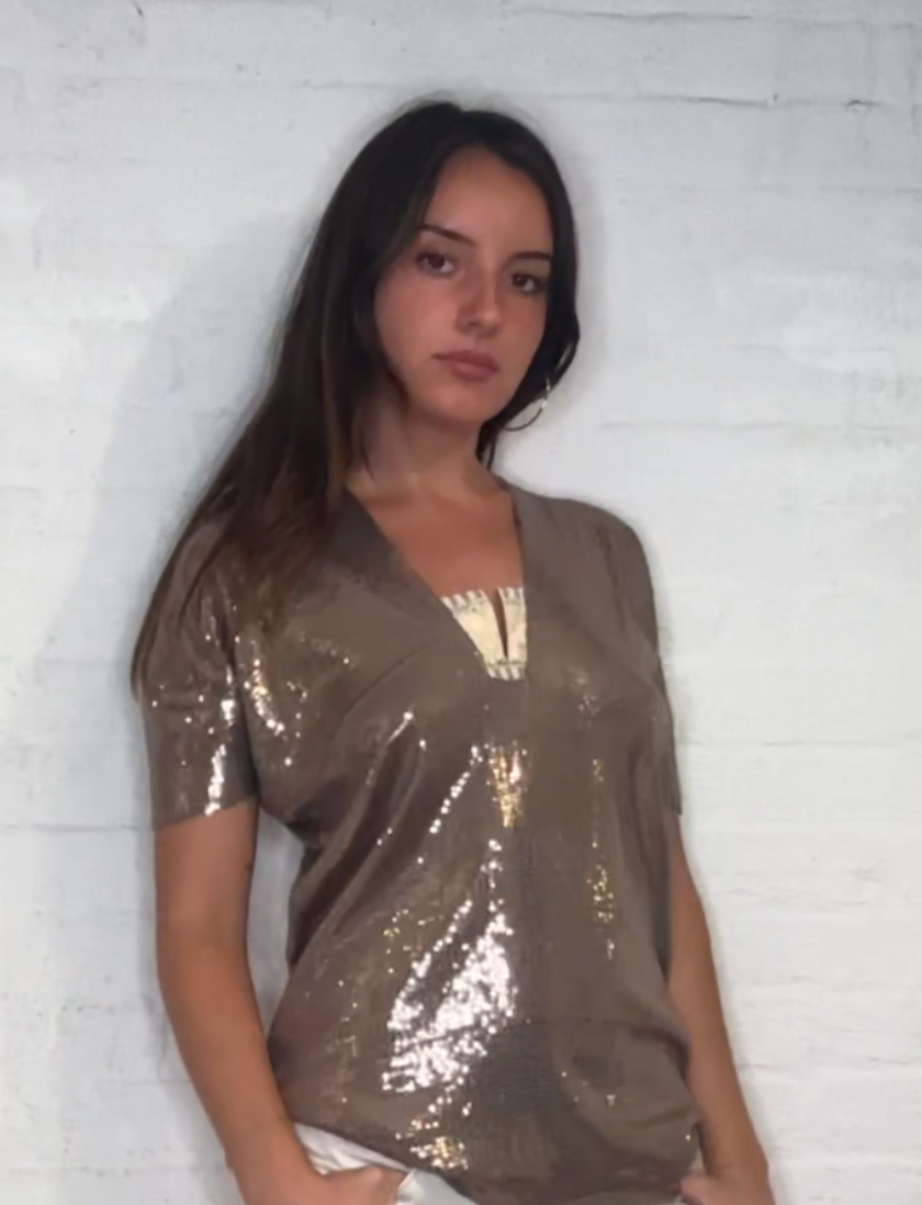 Sequinned T Shirt
