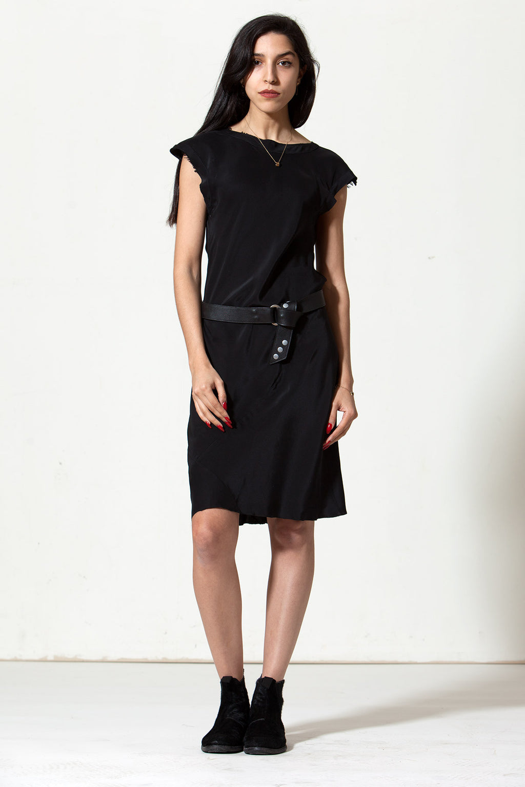 Ankle Grazer Dress: Black. – Daryl K