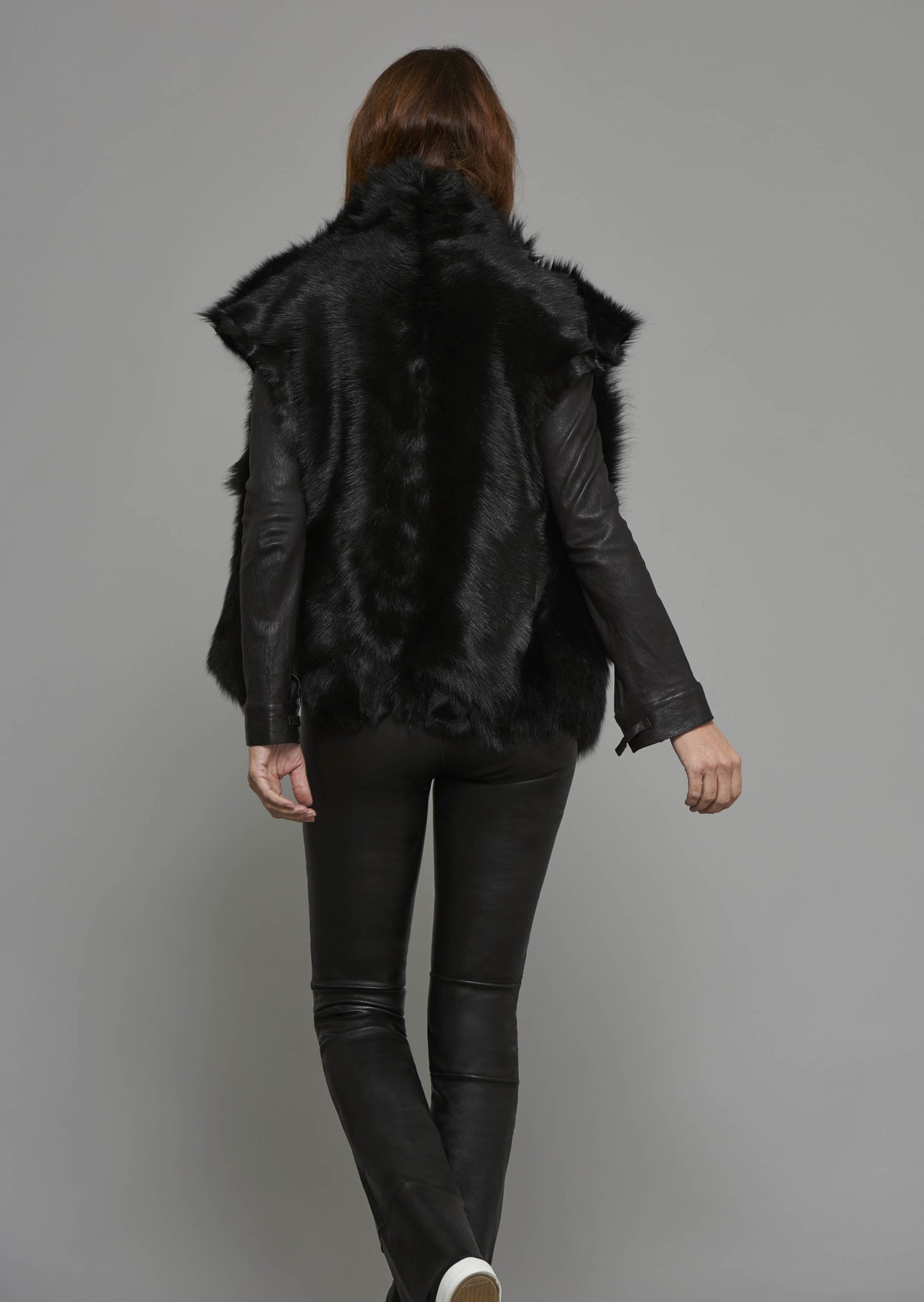 Sleeveless Shearling Jacket