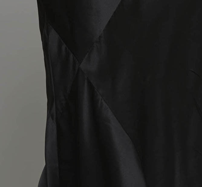 Ankle-Grazer Bias Silk Dress