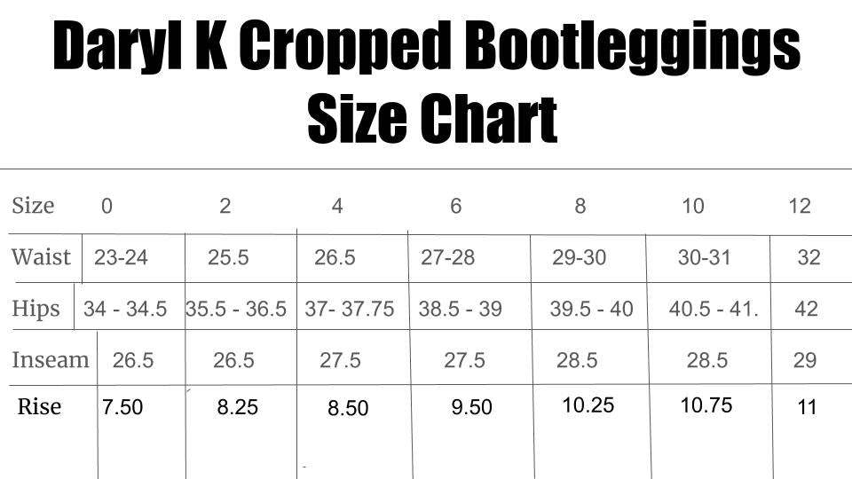 Stretch Cotton Cropped Bootlegging,  Black.