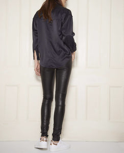 LAMB LEATHER STRETCH PANTS LEGGINS