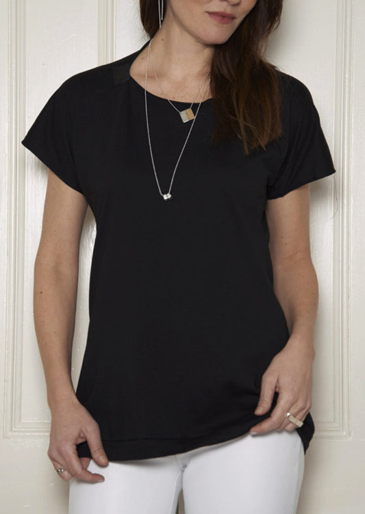 Slashneck Empty T: Black