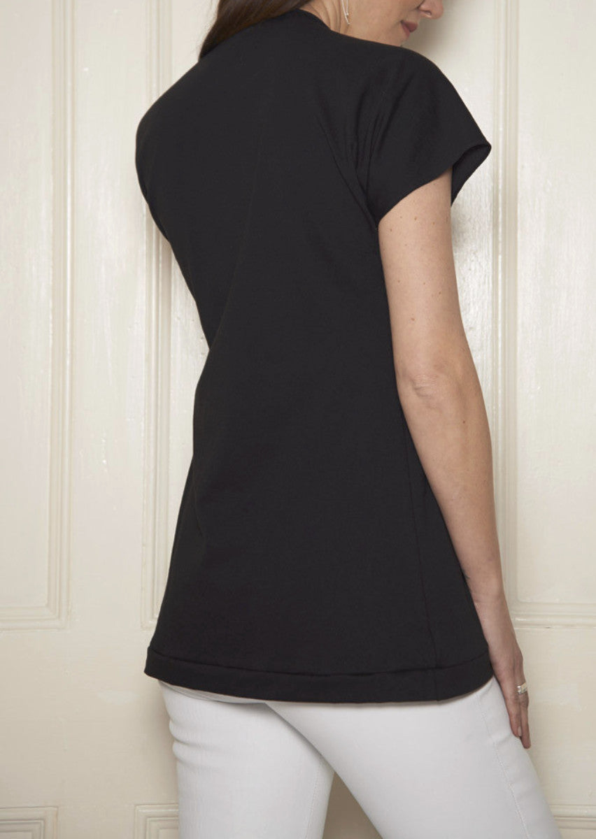Slashneck Empty T: Black