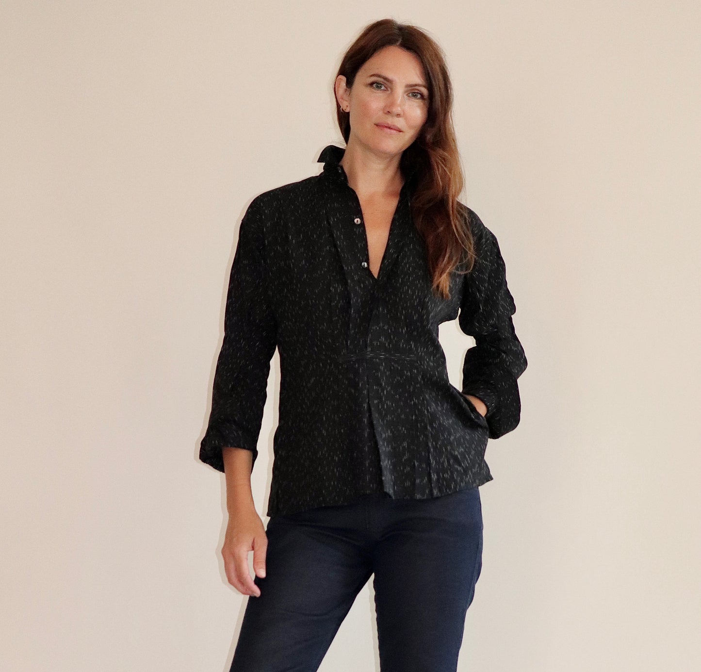 Gentlewoman Shirt, Cotton Ikat