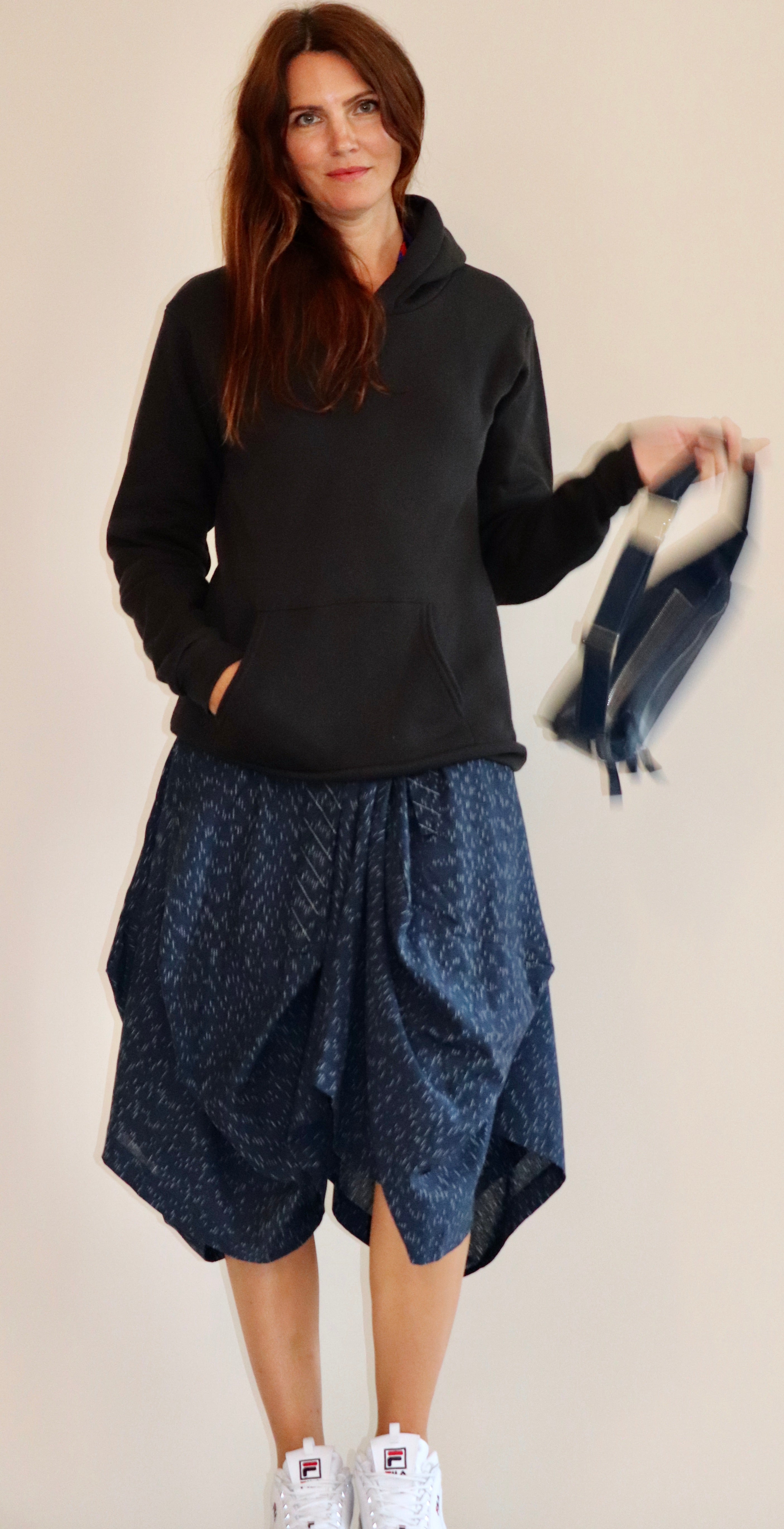 Market Dress Pinstriped Indigo