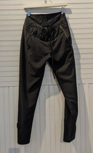 Drawstring Waist Pants -Fine Wool Suiting.