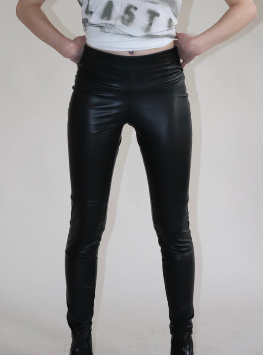 Faux Leather Classic Leggings