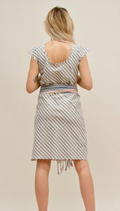 Rodilla Dress Ticking Striped Cotton