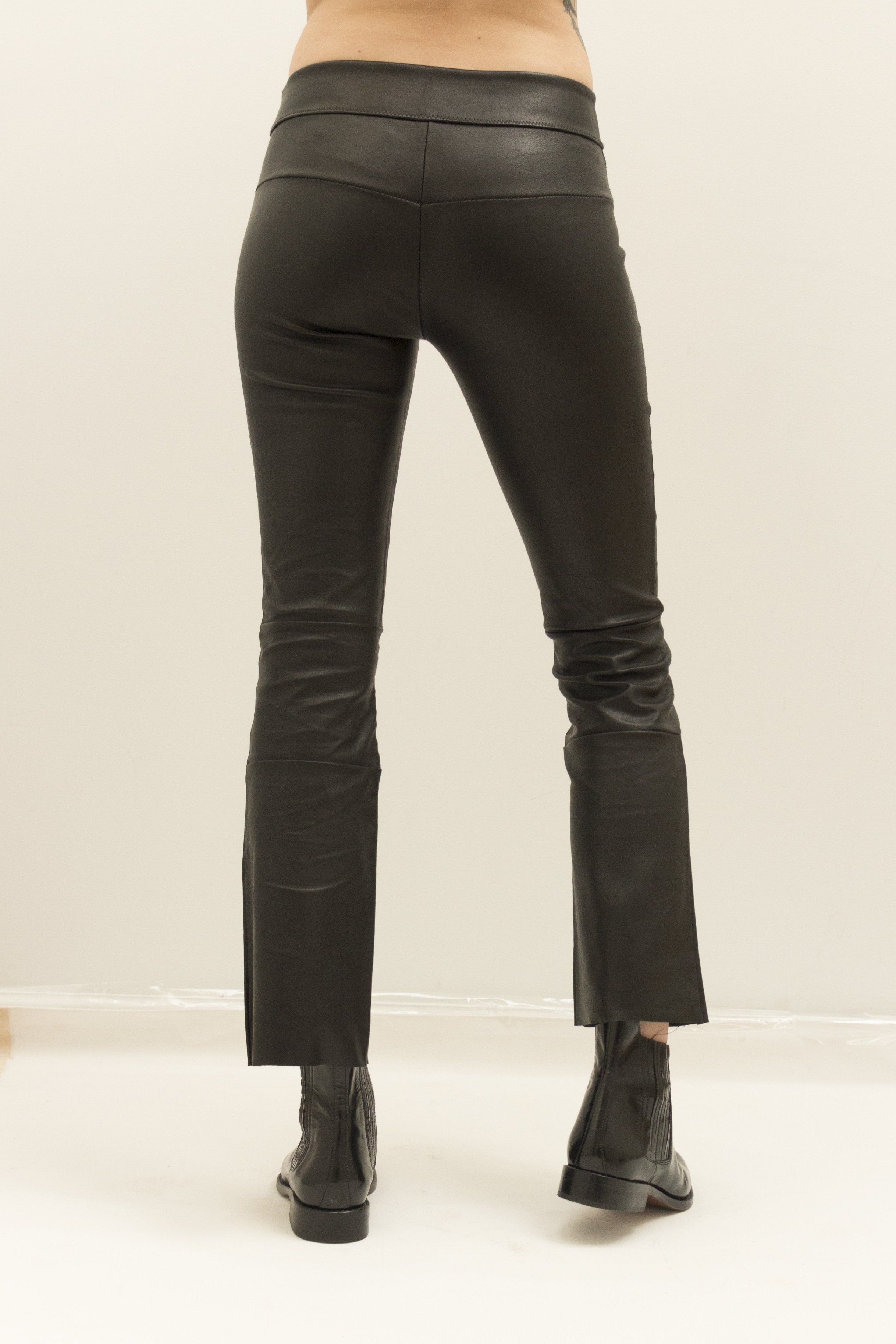 Copy of Cropped Stretch Leather Bootlegging