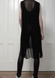 TS Sheer Stretch Silk Tulle Tunic